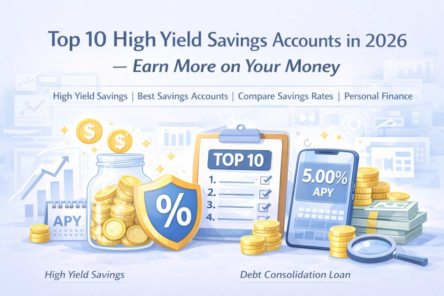 Top 10 High Yield Savings Accounts in 2026 – Earn More on Your Money